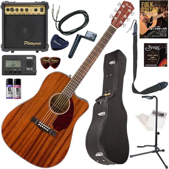 Fender フェンダー CD-140SCE ALL-Mahogany エレアコ 初心者セット すぐ...