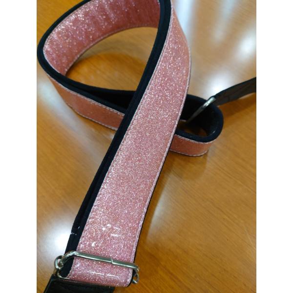 RIGHT ON STRAPS GLOSSY-DUST Pink ギターストラップ