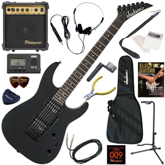 Jackson ジャクソン JS11/GBK エレキギター 初心者セット 10wアンプが入ったスタン...