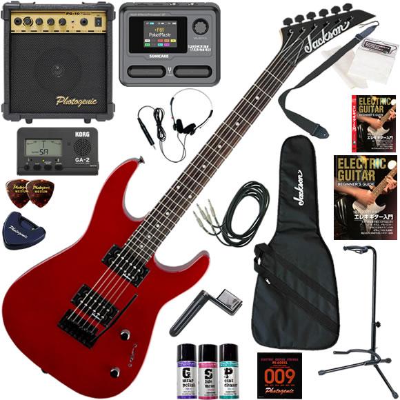 Jackson ジャクソン JS11/MRD エレキギター 初心者セット マルチエフェクターも入って...