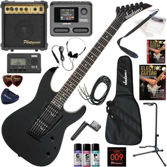 Jackson ジャクソン JS12/GBK エレキギター 初心者セット マルチエフェクターも入って...