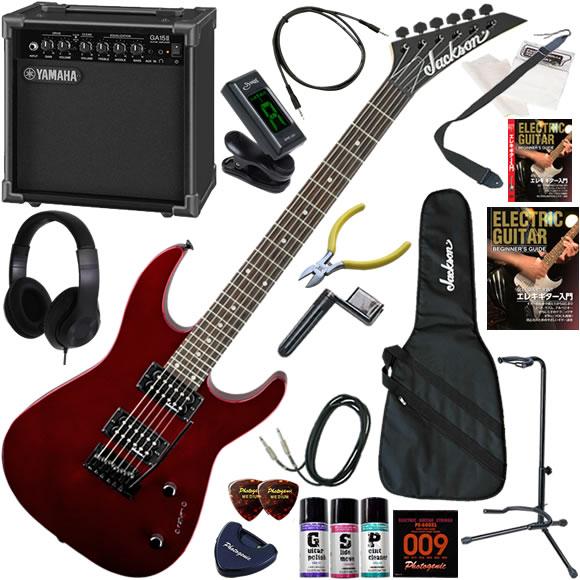 Jackson ジャクソン JS12/MRD   エレキギター 初心者セット 練習用アンプとしての使...