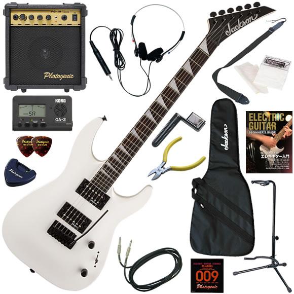Jackson ジャクソン JS22 DKA/SW エレキギター 初心者セット 10wアンプが入った...