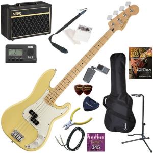 エレキベース 初心者 入門セット Fender フェンダー Player Precision Bass/BCR/M  人気のVOX Pathfinder10が入った本格14点セット｜mbfuna