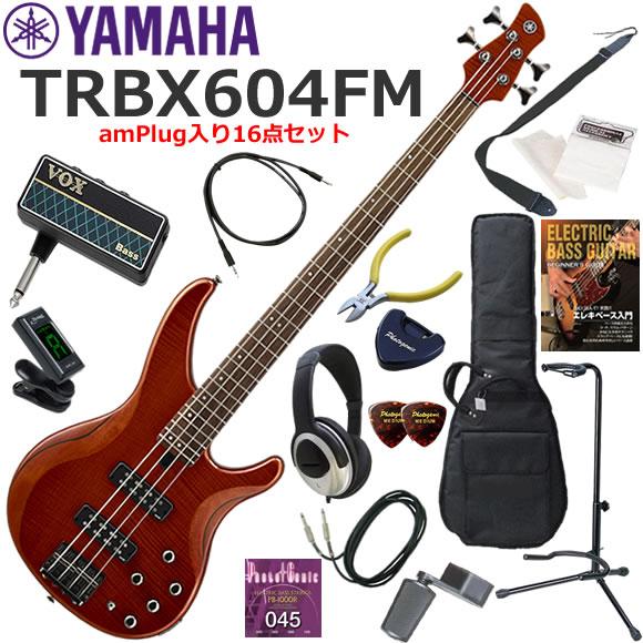 YAMAHA ヤマハ TRBX604FM/CMB  エレキベース 初心者セット ヘッドホン・ベース・...