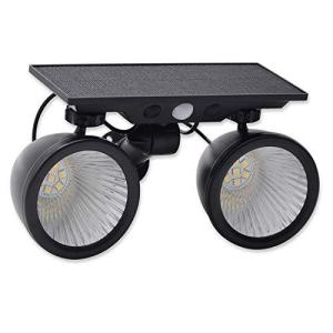 Right Lighting 業界始2020最新型 LED人感センサーライト 1100LM 一台二色切替発光可 ソーラーライト2灯タイプLED屋内外照