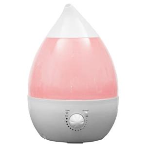 サンパーシー 超音波加湿器 アロマ 卓上 上部給水 ライト 小型 静音 しずく型 乾燥 加湿 花粉症