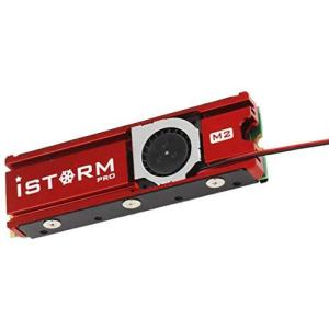 オーディオファン ヒートシンク ファンつき 2280 M.2 SSD 熱対策 放熱シリコーンパッド 熱伝導 シリコン パッド レッド 日本国内より発送