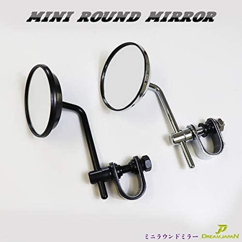 バイク ミニ ラウンド ミラー 旧車 直径80mm ヴィンテージタイプ 1本 ホンダ カワサキ SR...