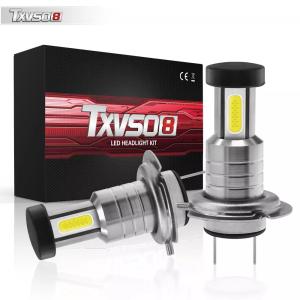 TXVSO8 2020 LED H7ヘッドライト6000 18kホワイトライトランプユニバーサルcobミニ車 電球110ワット26000LM foco