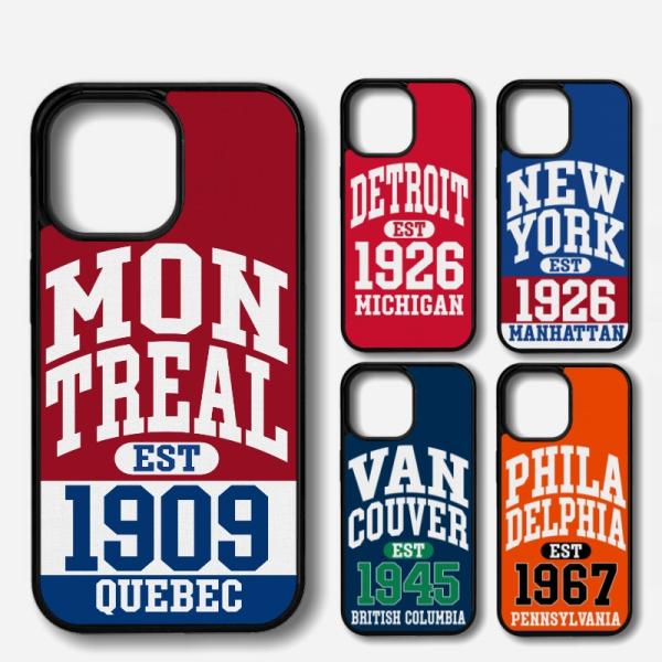 iPhone - NHL UNI アイスホッケー ユニフォーム カラー スマホ カバー 部活 iPh...