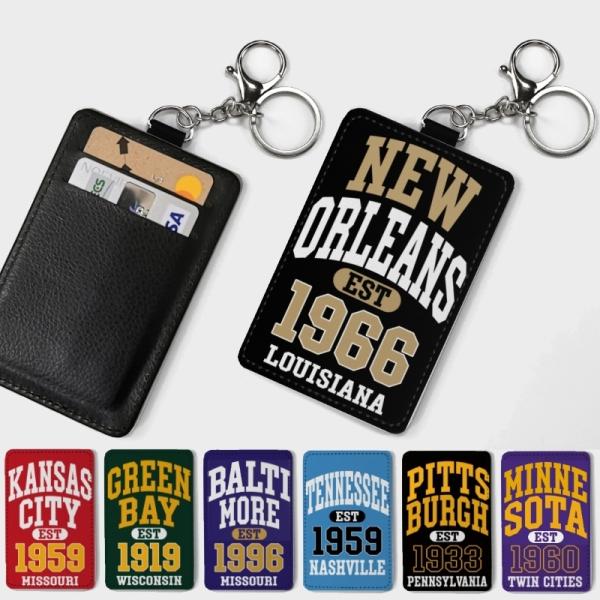 カードケース - NFL UNI アメフト カレッジロゴ風 ユニフォーム  キーホルダー アリゾナ・...