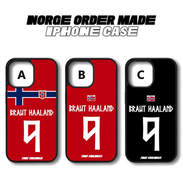 ノルウェー代表 オーダーメイド iPhoneケース 背番号 名入れ 名前入れ サッカー代表 Wカップ...