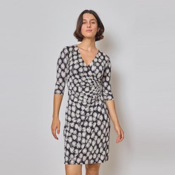 Revd'elle no.164 フランス製 パリ ジャージーワンピース  7分袖 2023-202...