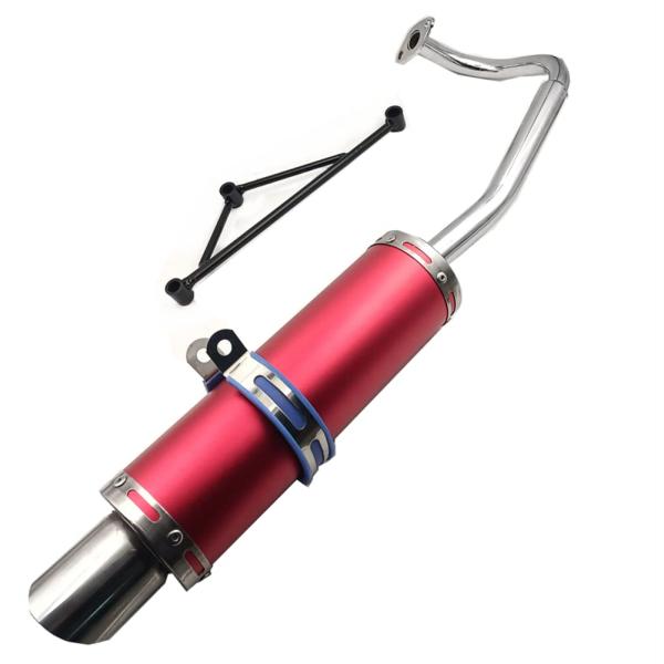 hongyu 排気システムマフラー GY6 50ccスクーター用 139QMA 139QMB 4スト...