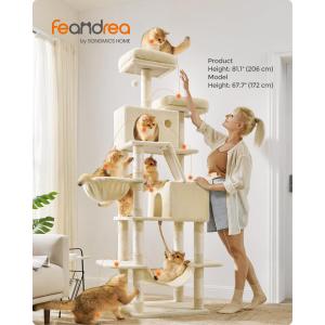 Feandrea Cat Tree, 81.1...の詳細画像3