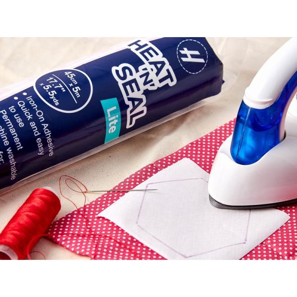HEAT’N SEAL ライト 45cm幅 x 5m巻き（アイロン両面接着シート） パッチワーク ペ...