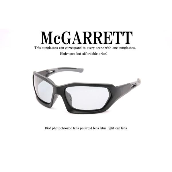 調光サングラス　偏光機能付き　McGARRETT　マクギャレット 18A