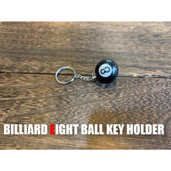 ビリヤード　エイトボール　キーホルダー　8番　キーホルダー　ショベル　納車プレゼント 8ボール　8b...