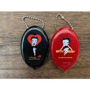 ラバー コインケース Betty Boop ベティちゃん　バイクキーホルダー　キャンプ　バッグ　ゴル...