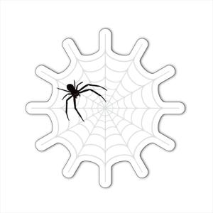(透明) スパイダーステッカー ホワイト 5cm...の商品画像