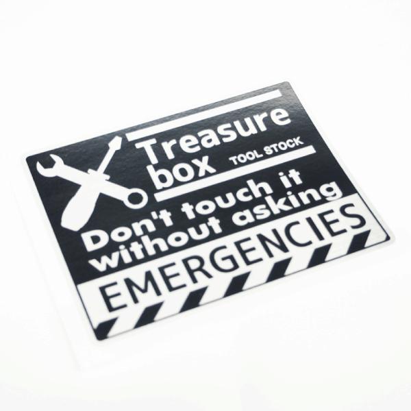 （ヘアライン）工具箱のステッカー 15cm シルバー 1枚 ツールボックス ステッカーチューン アメ...