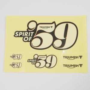 TRIUMPH SPIRIT OF 59 記念ステッカー セット トライアンフ D*FACE