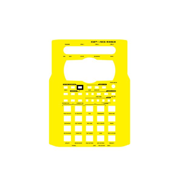 ローランド SP-404-MK2 ((イエロー)) カスタムスキン サンプラー スキンシール ステッ...