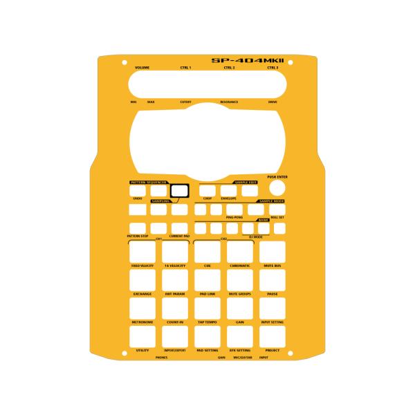 ローランド SP-404MK2 イエロー カスタムスキン サンプラー ステッカー Roland SP...