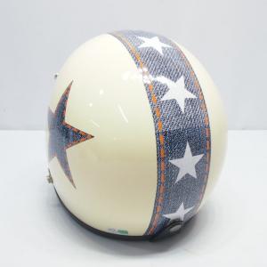 汎用 ラインステッカー デニム 半ヘル ジェッ...の詳細画像2