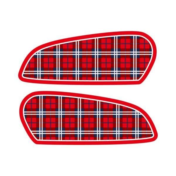 エイプ50/100 タンクデカール タータンチェックに衣替え ape50/100