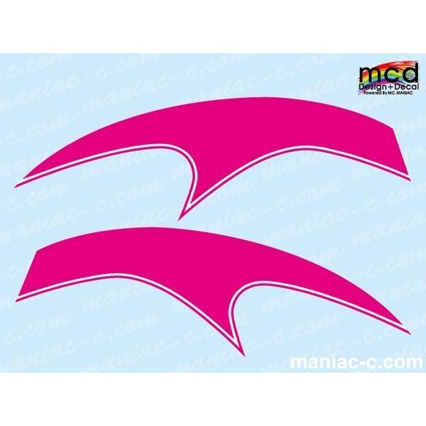 エイプ50 エイプ100用 タンク デカール ステッカー MCDtypeH19 ピンク APE100...