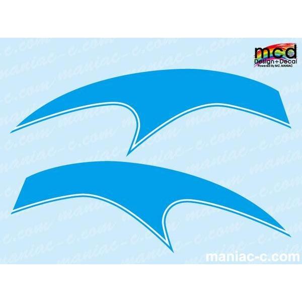 エイプ タンク デカール ステッカー MCDtypeH19 水色