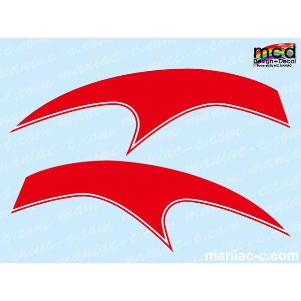 エイプ タンク デカール ステッカー MCDtypeH19 赤