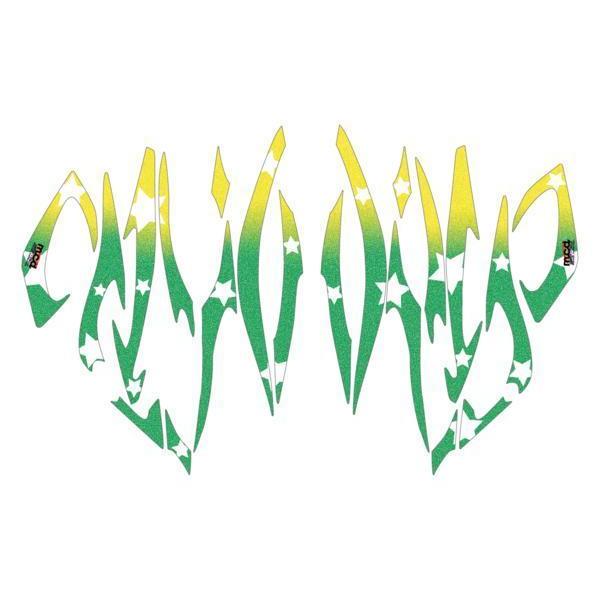 OGK ヘルメット リガス2 ヘルメットステッカー カスタム グラデーション緑 レース helmet...