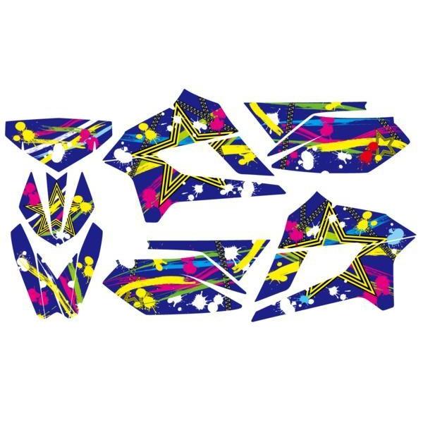 DトラッカーX　250用8−16年式　デカール　1台分　type80s-2　青