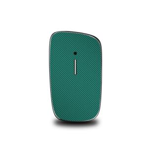 プルームキューブ カスタムスキン 【カラーカーボン調/グリーン】 カスタムステッカー 両面 Ploom cube 電子タバコ