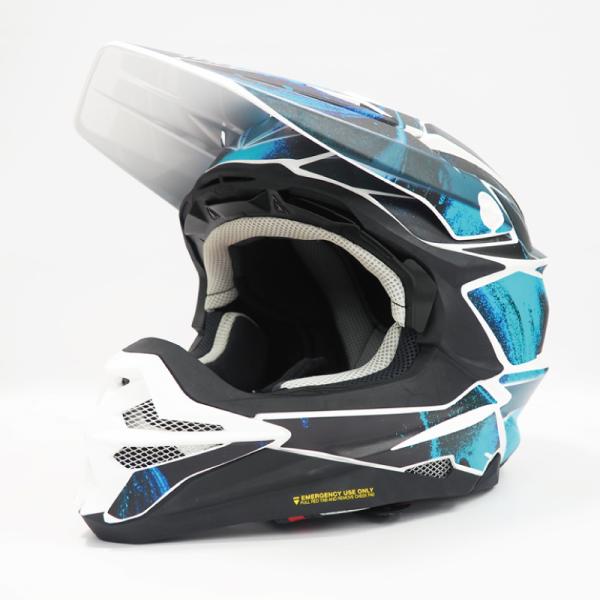 VFX-WR用 ヘルメットデカール Mサイズ サイケデリック ブルー オフロード ショウエイ