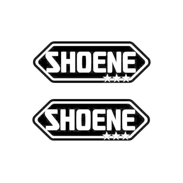 パロディ 面白ステッカー 地球にやさしく「SHOENE」ステッカー 2枚セット (黒) 省エネ SH...