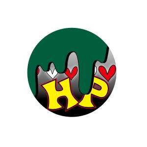 maniaccollections HP ステッカー ヒットポイント ((赤紫)) 車 バイク