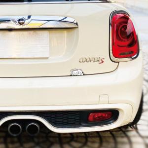 (透明) 覗く 小さい 白猫 ステッカー 車 ...の詳細画像2
