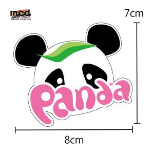 おもしろステッカー パンダ味 ピンク パロディ ...の商品画像