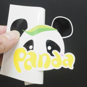 おもしろステッカー パンダ味 イエロー パロデ...の詳細画像2
