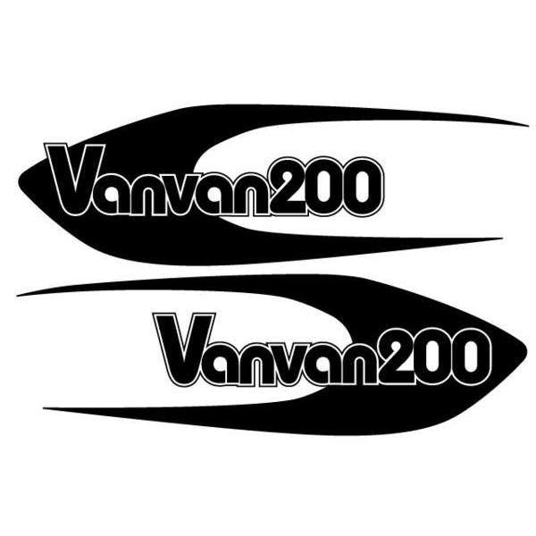 手軽なカスタム バンバン200デカール MCDオリジナル スタイル 黒