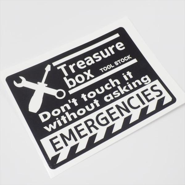 工具箱のステッカー 10cm 黒色 1枚 ツールボックス ステッカーチューン アメリカン ミリタリー...