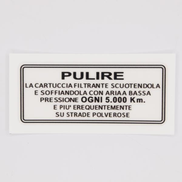 Sticker for air filter -LAMBRETTA- LI (3rd series)...