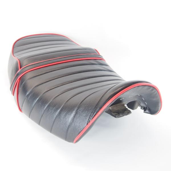 GSX400インパルス GK79A 〜95年 タックロールシート 黒 赤パイピング 加工後未使用 純...