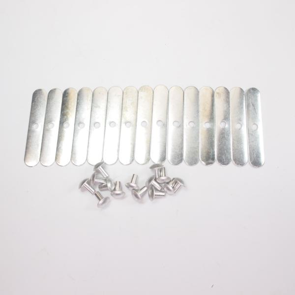 Seat cover clip for Vespa/Lambretta - incl. rivets...