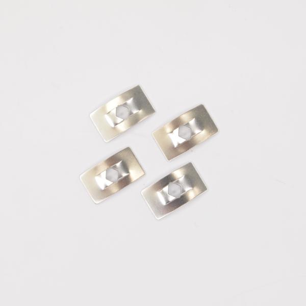 Securing Plate badge 3mm for Vespa 角型 バッジ固定プレート スプ...