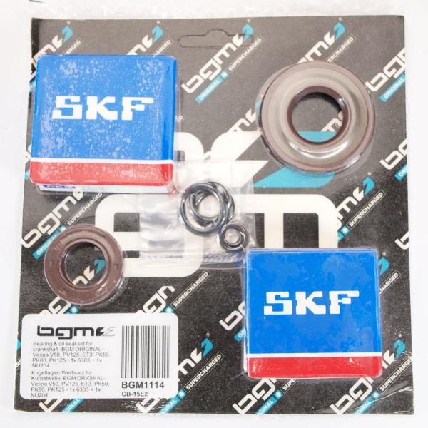 Bearing and oil seal set for crankshaft -BGM ORIGI...